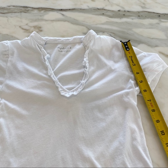 STEPHANIE B WHITE TUXEDO TEE SHIRT SMALL NWOTS! - Picture 11 of 16